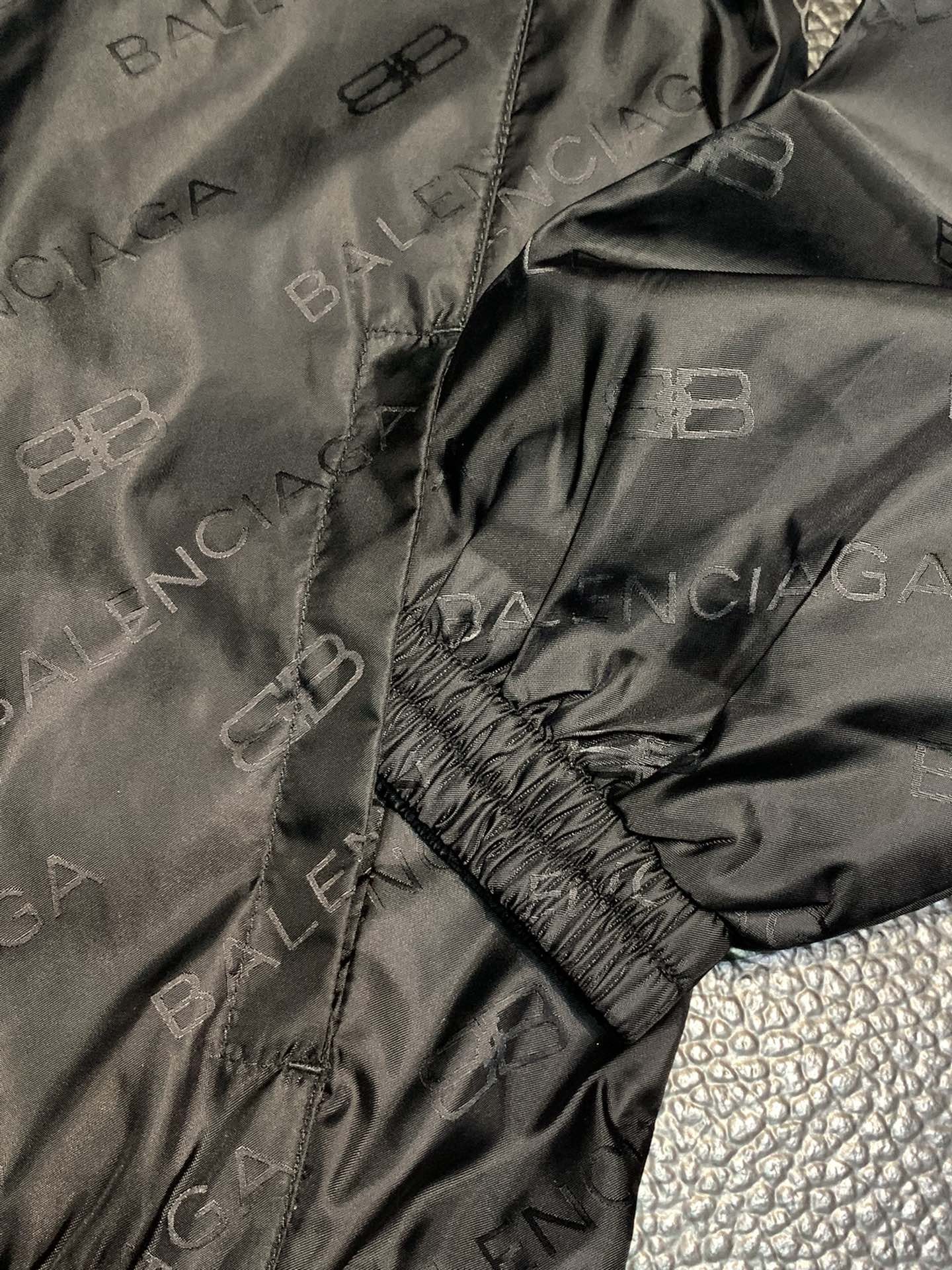 Balenciaga hooded stand collar jacket