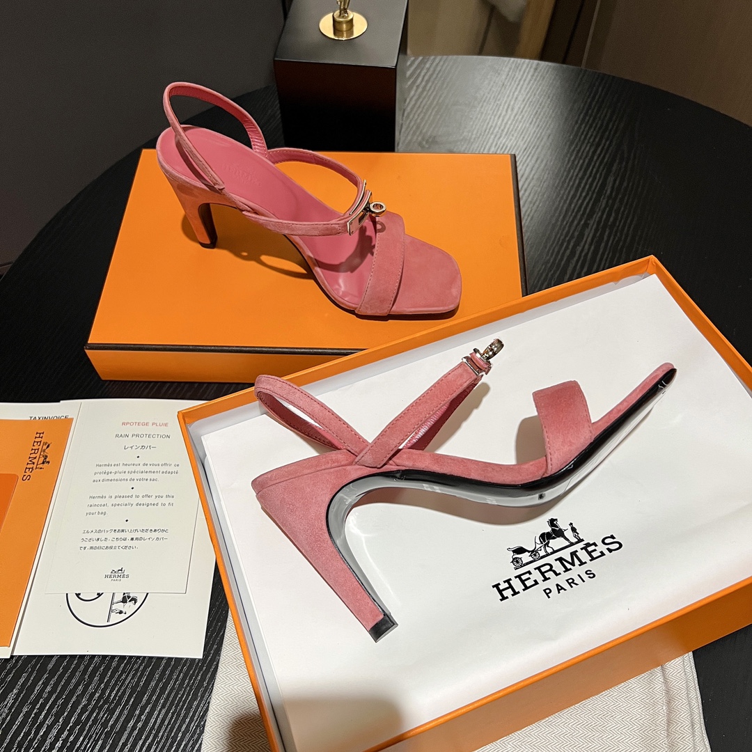 Hermes classic H high-heeled sandals series