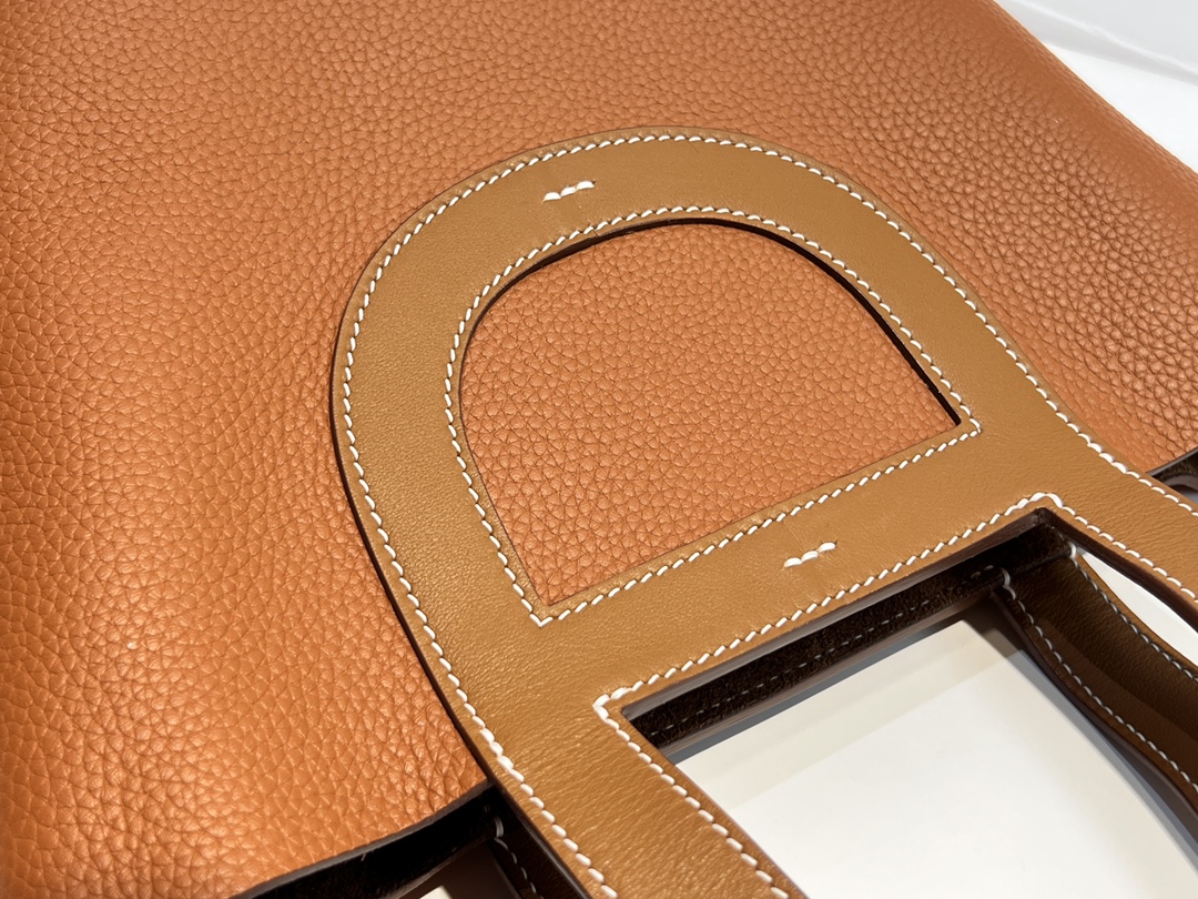 Pig's Nose Vegetable Basket Gold Brown Gold Buckle In the loop-18cm waxed thread