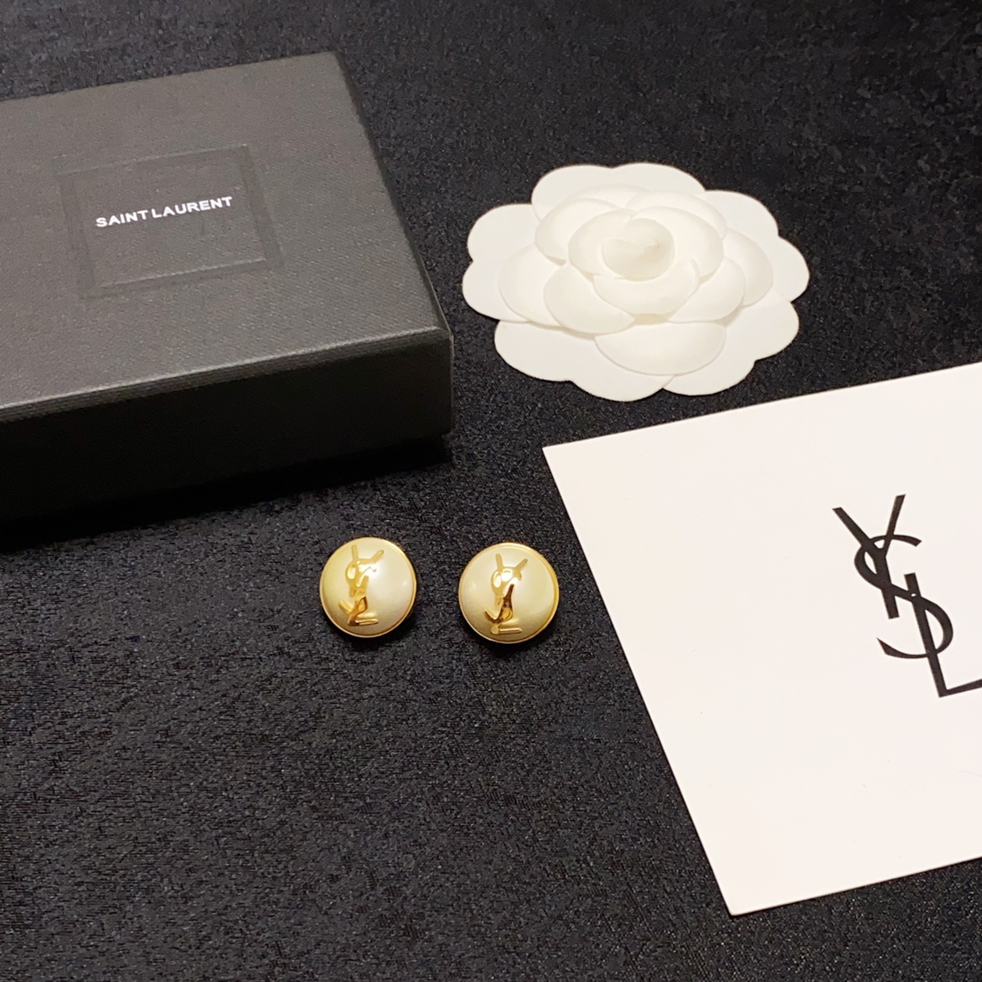 Saint Laurent YSL earrings studs