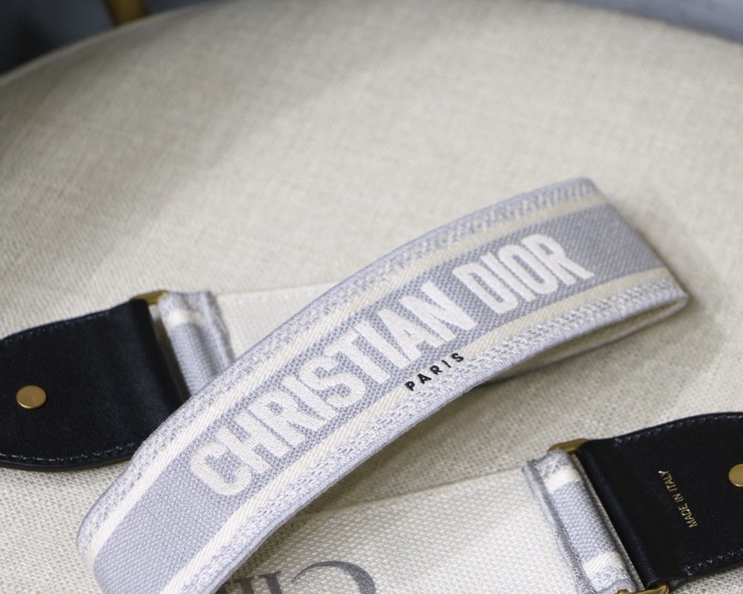 Dior letters gray shoulder strap