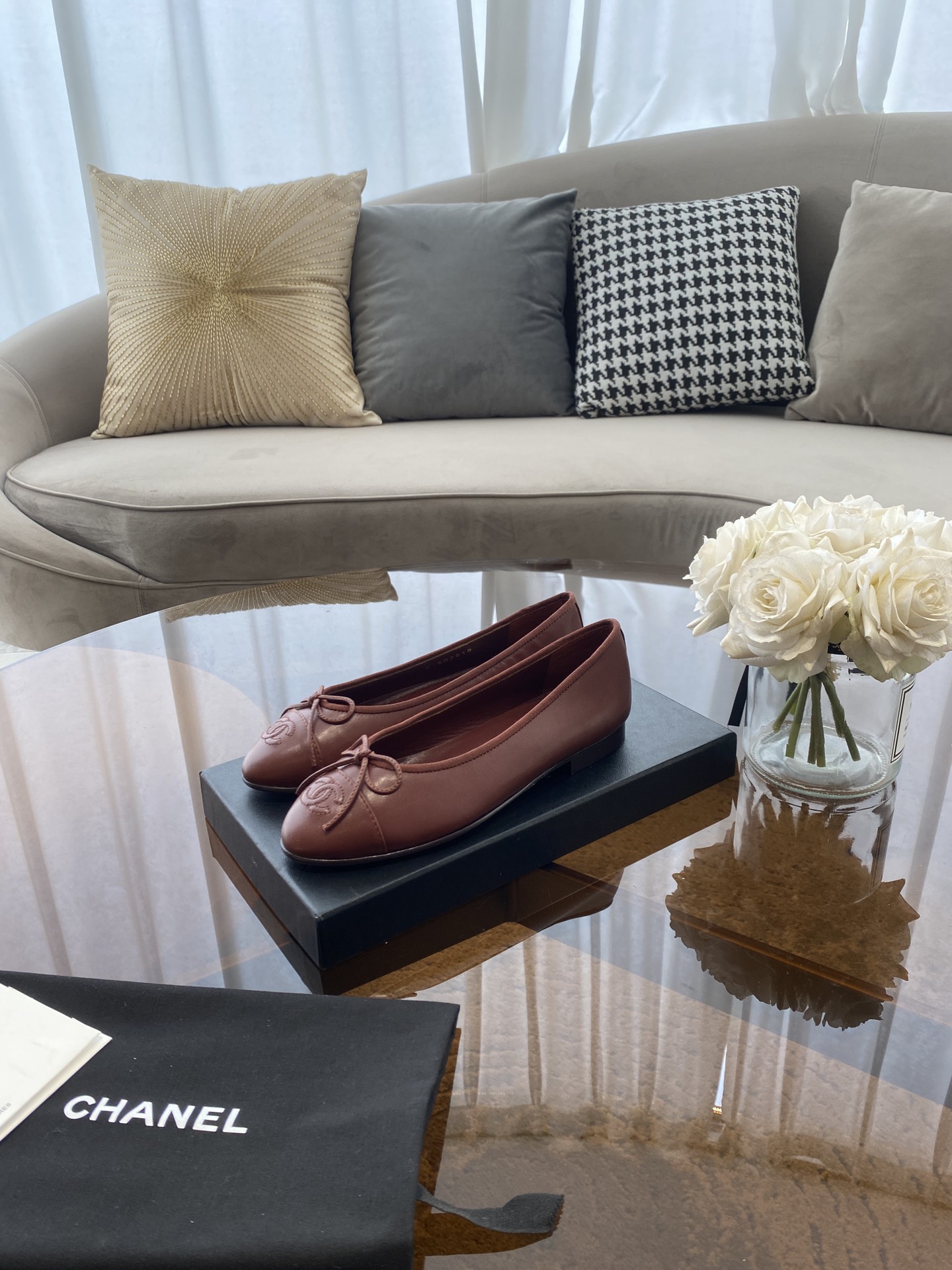 CHANEL ballet shoes Imported custom leather Italy imported leather outsole