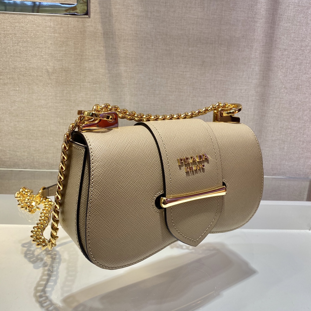𝐏𝐑𝐀𝐃𝐀 Sidonie Saffiano leather handbag