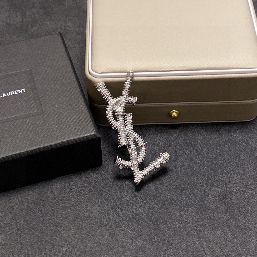 Saint Laurent YSL brooch