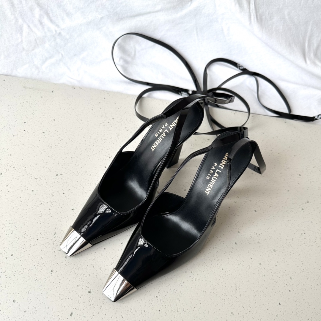 𝙎𝙖𝙞𝙣𝙩 𝙇𝙖𝙪𝙧𝙚𝙣𝙩 | 𝟐𝟎𝟐𝟐/𝐒𝐒 𝐧𝐞𝐰 YSL｜Spring small square head high heeled single shoes strappy sandals