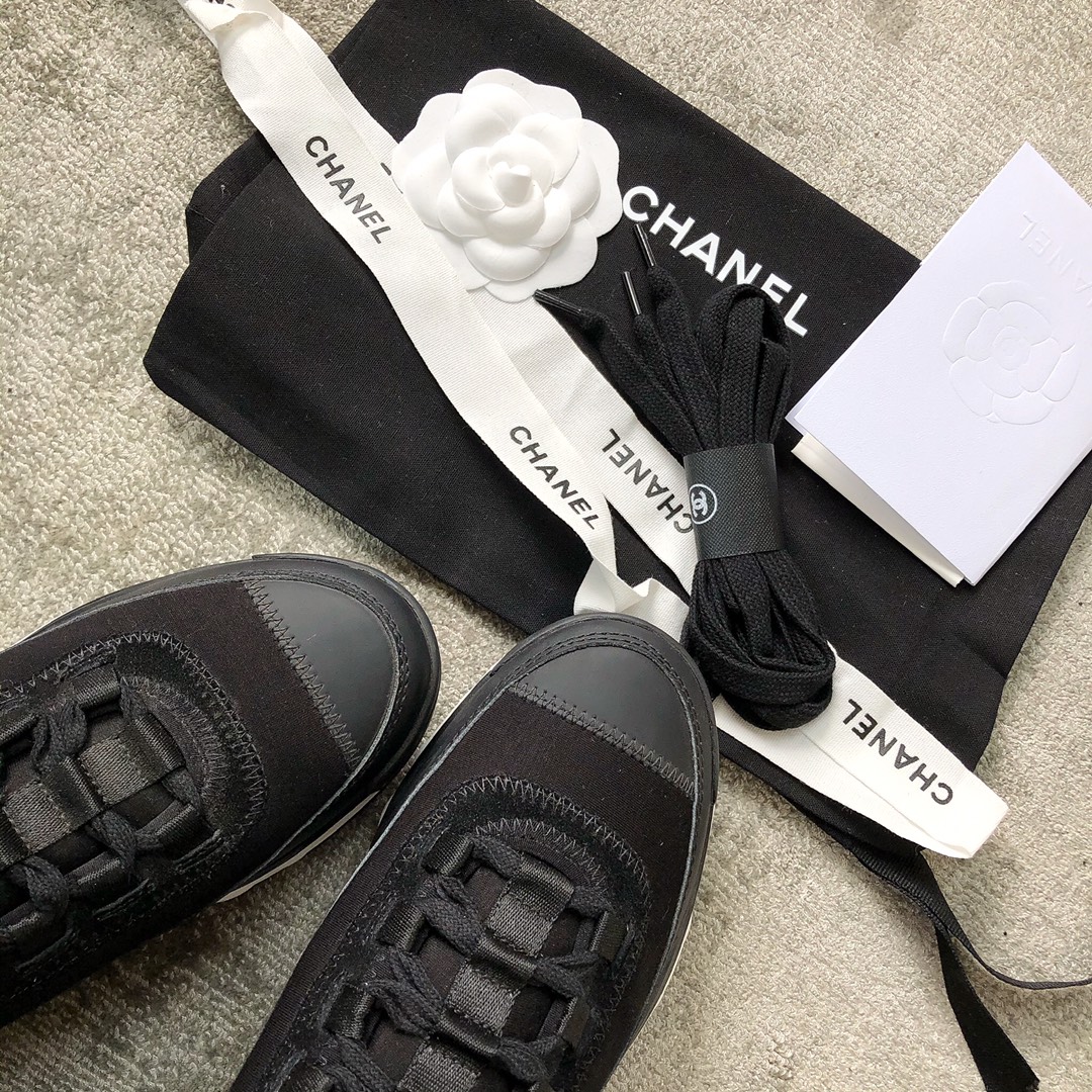 CHANEL sneakers classic small incense sneakers cowhide sheepskin leather genuine leather sole