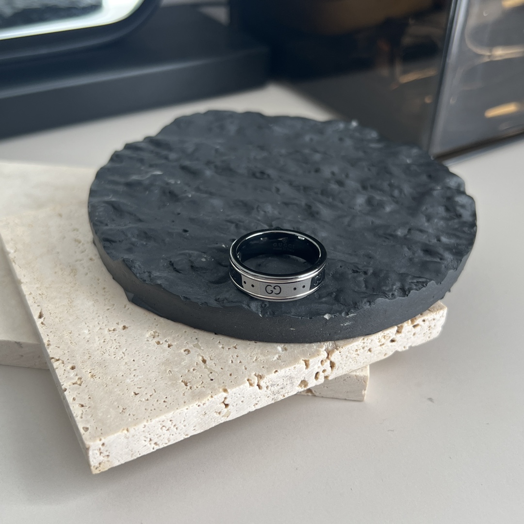 𝐆𝐮𝐜𝐜𝐢 lcon series double G ceramic ring