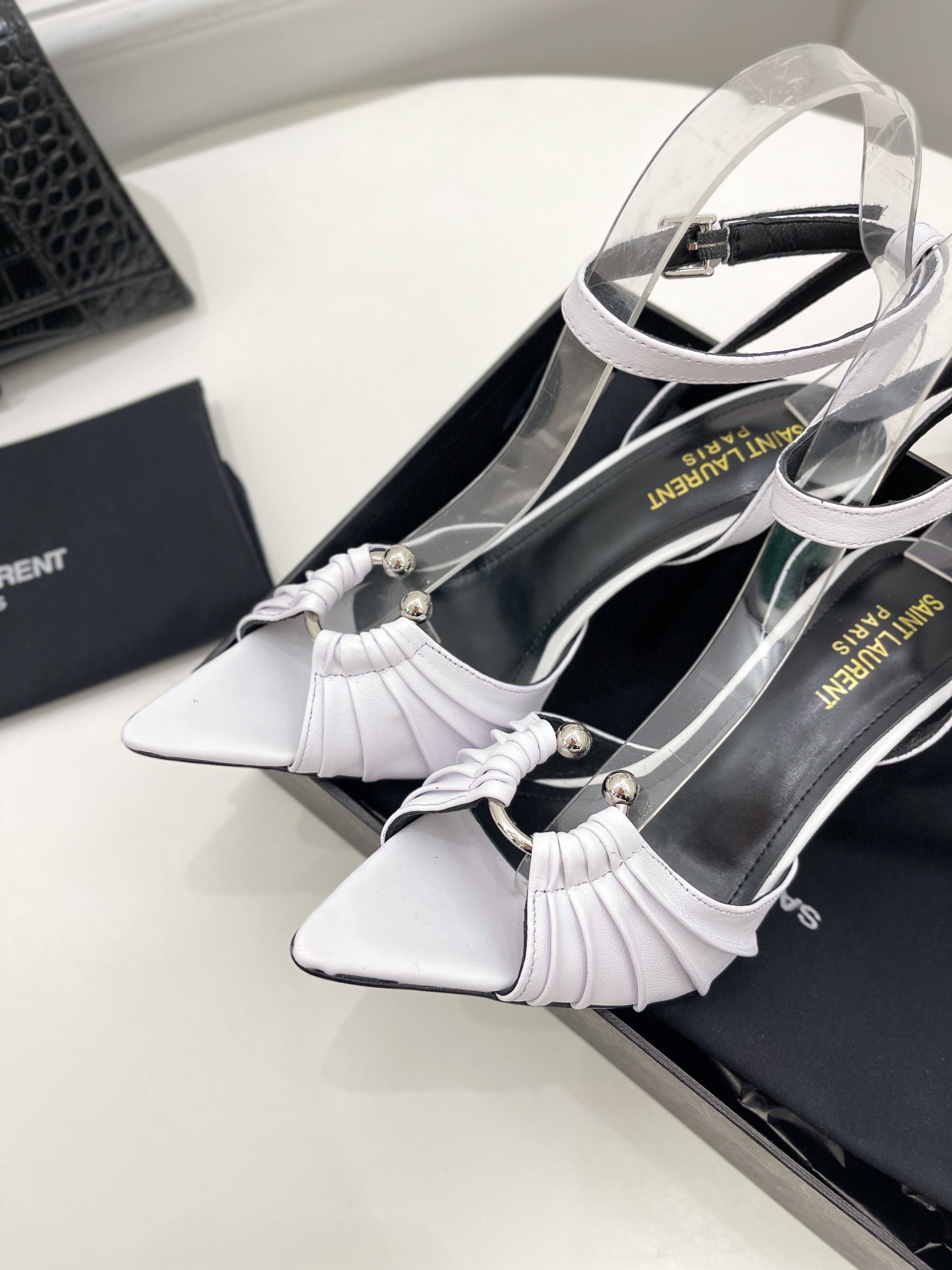 𝙎𝙖𝙞𝙣𝙩 𝙇𝙖𝙪𝙧𝙚𝙣𝙩 | 𝟐𝟎𝟐𝟏/𝐒𝐒 𝐧𝐞𝐰 YSL｜Roland 2022/fw early spring new baked high heels