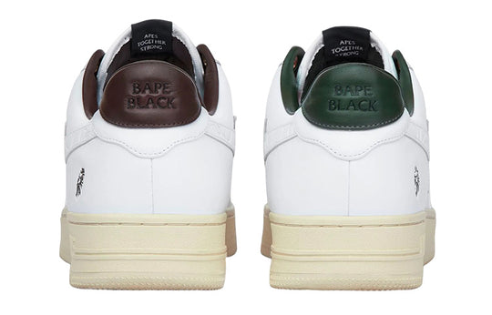 BAPE BLACK A BATHING APE STA Leather Low ‘White’ 1I70-191-018-WHITE