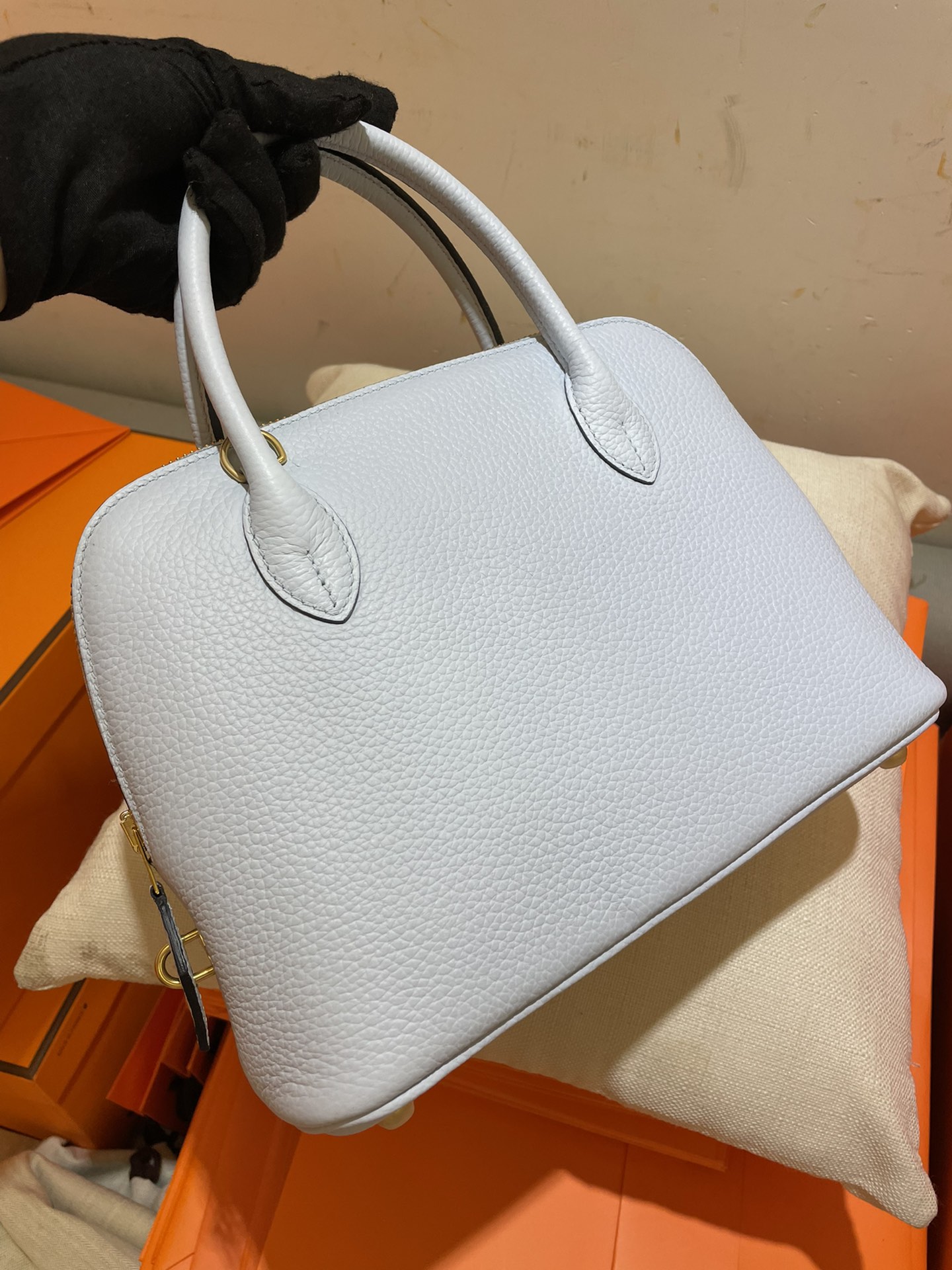 Bolide 25cm original imported TC leather Holy Grail blue gold buckle