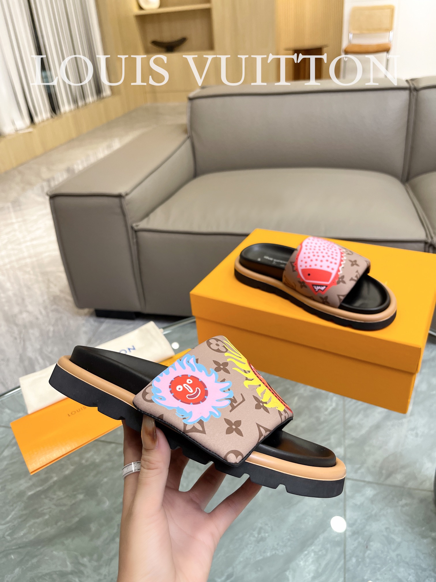 Louis Vuitton 2023 lovers mandarin duck shoes