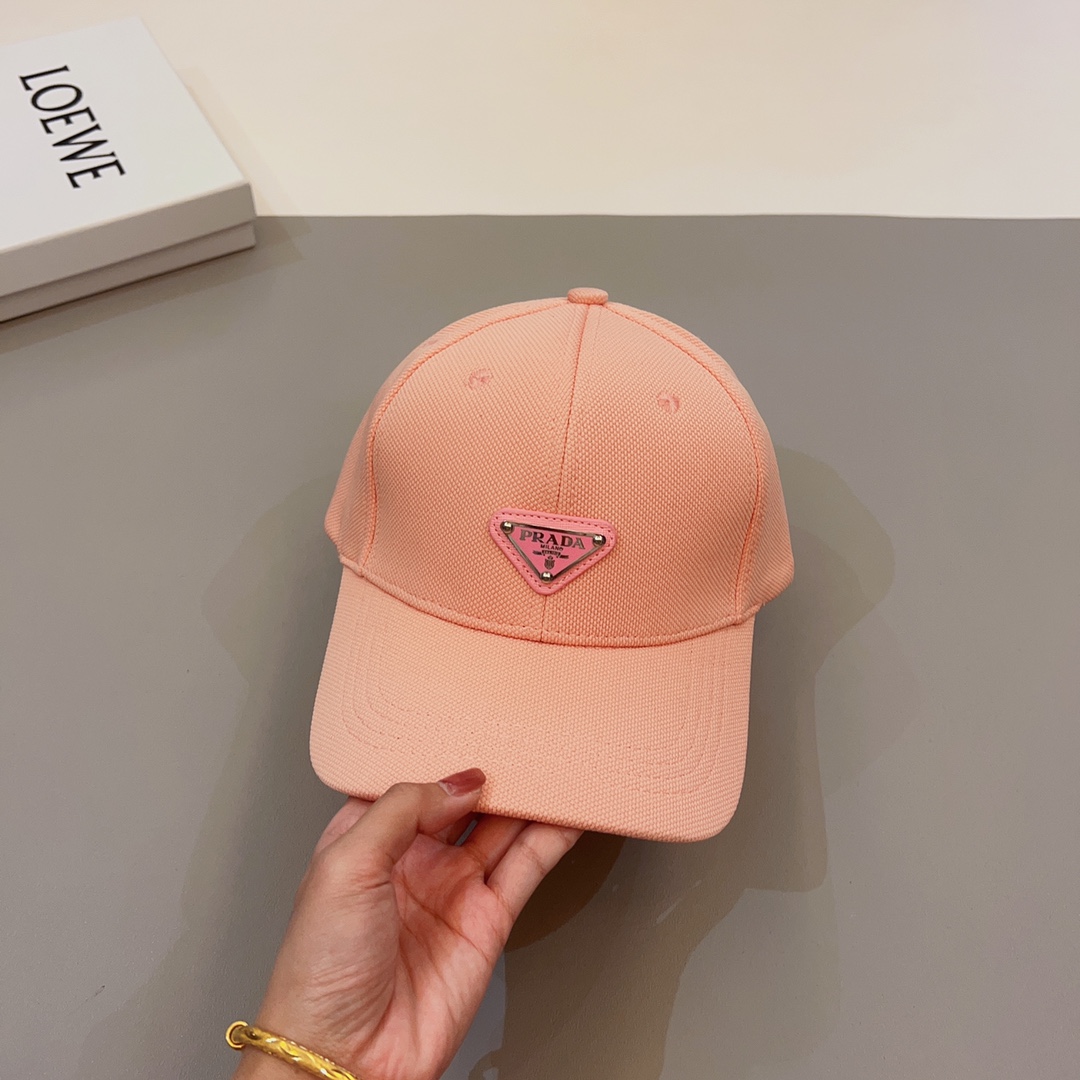 Prada hipster favorite triangle logo baseball cap