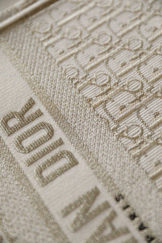 DIOR TOTE gold embroidery