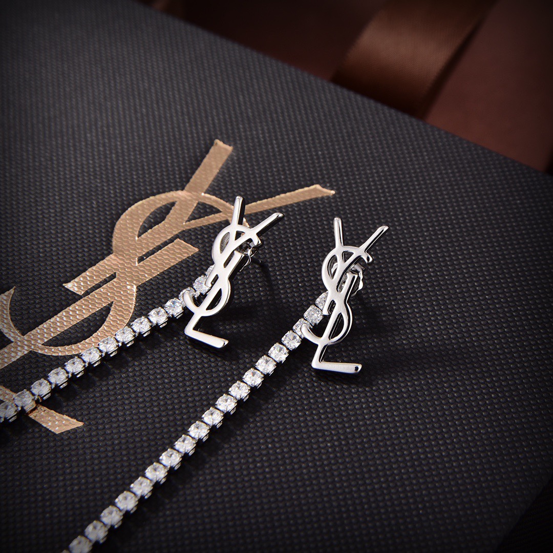 Saint Laurent YSL earrings studs
