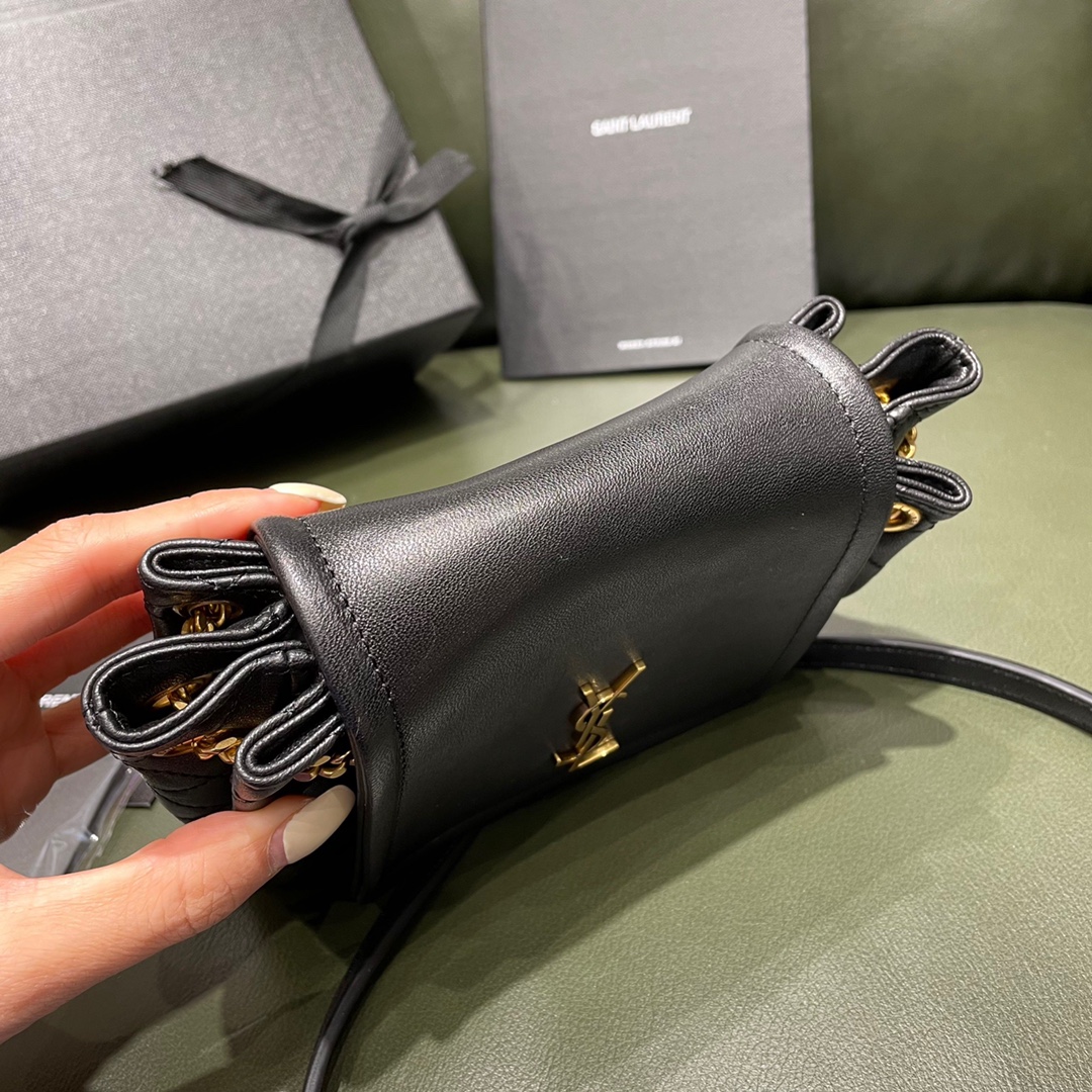 SAINT LAURENT 【𝐌𝐢𝐧𝐢 𝐍𝐨𝐥𝐢𝐭𝐚】672738 original leather.JD