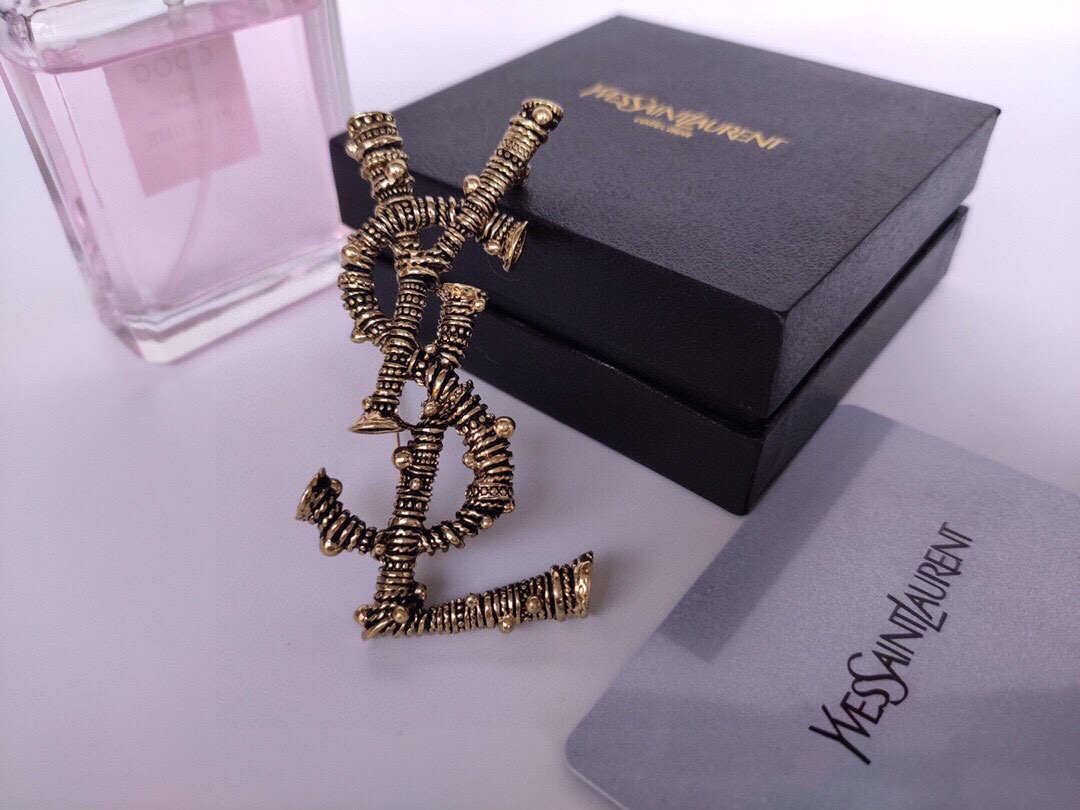 Saint Laurent YSL brooch