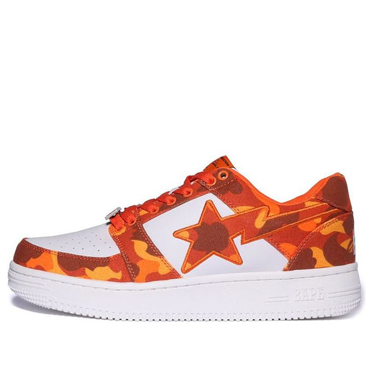 A BATHING APE Bape Sta x Heron Preston ‘White Orange’ 1I23-191-904
