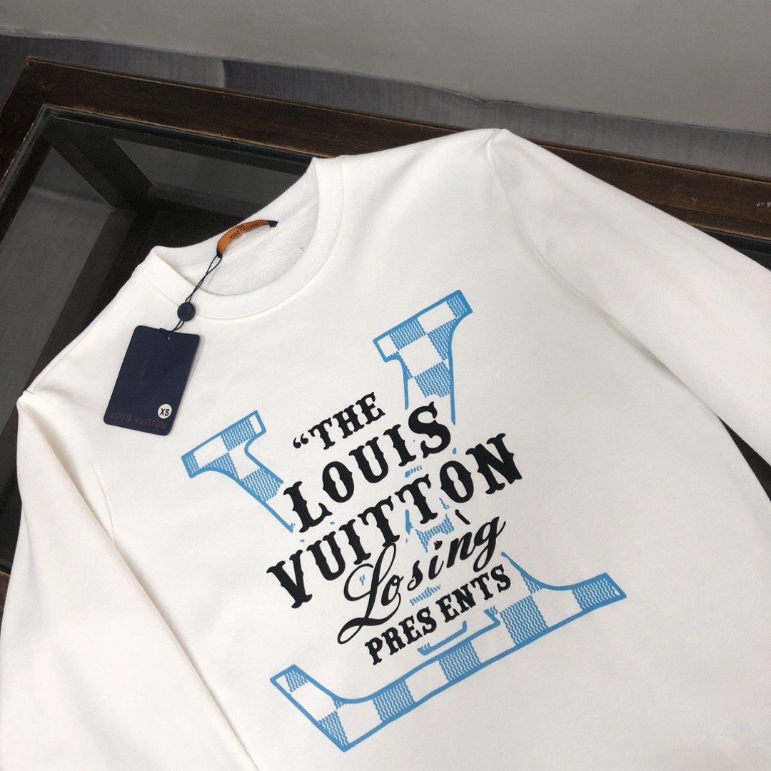 Louis Vuitton 2023 new autumn and winter couples style round neck sweatshirt