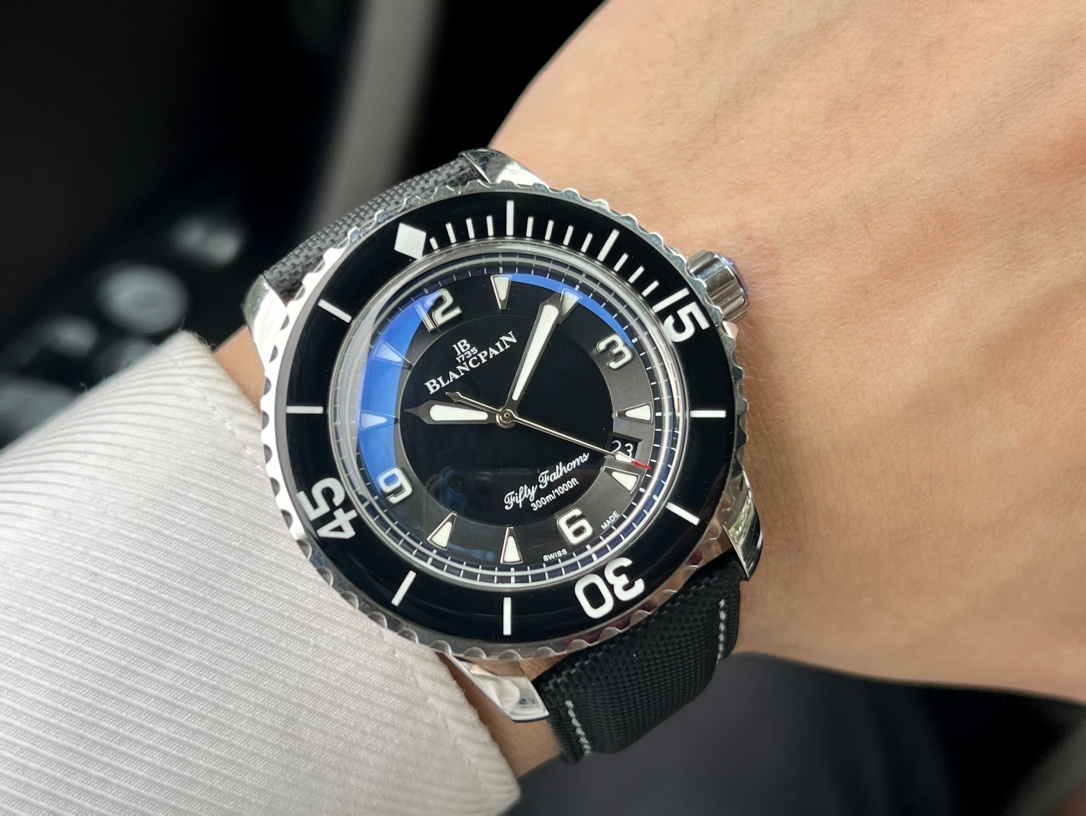 Blancpain-Tw Manufacture Blancpain Fifty Fathoms 16 stainless steel metal case with sapphire bezel mirror