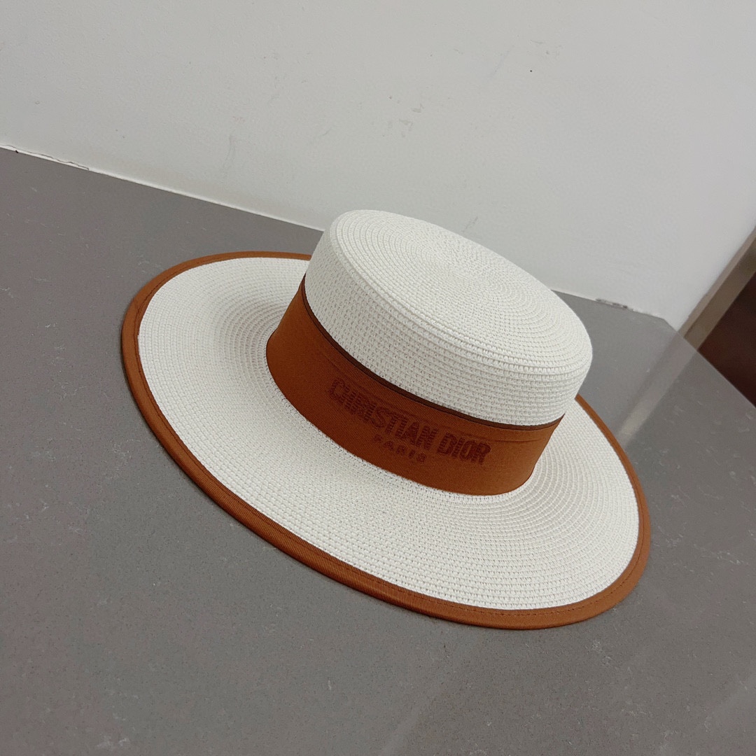 Dior new straw hat, bowler hat