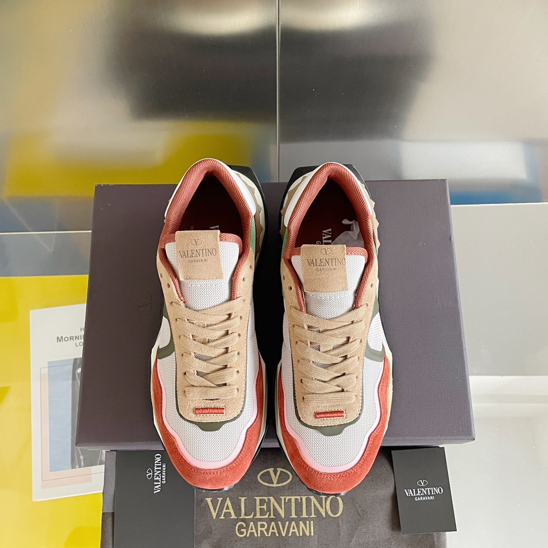 【Valentino】𝟐𝟎𝟐𝟏/𝐒𝐒 𝐧𝐞𝐰  Valentino new NETRUNNER series casual air cushion sports shoes