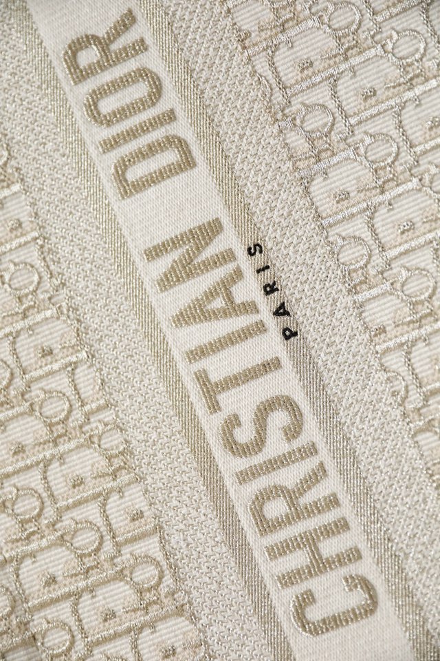 DIOR TOTE gold embroidery