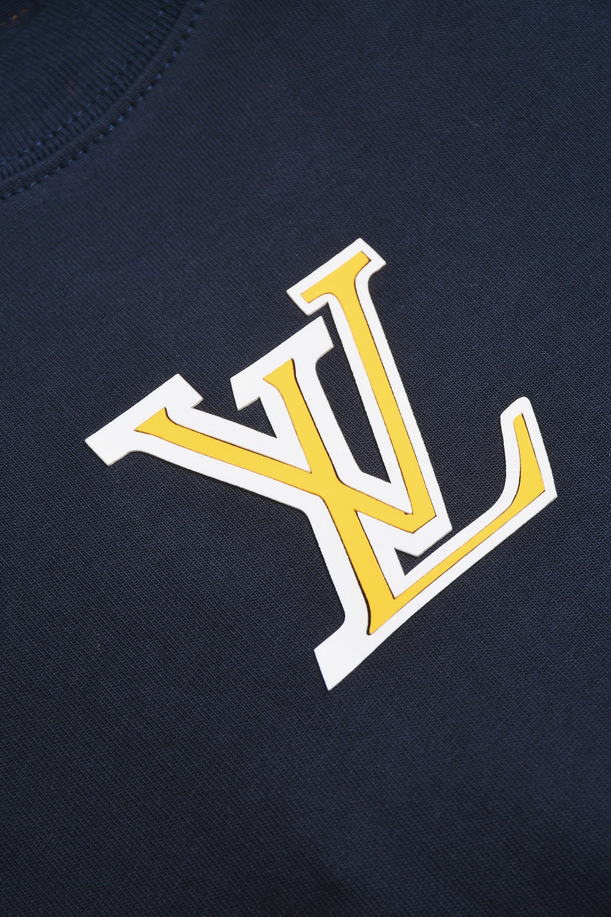 Louis Vuitton T-shirt with yellow and white logo