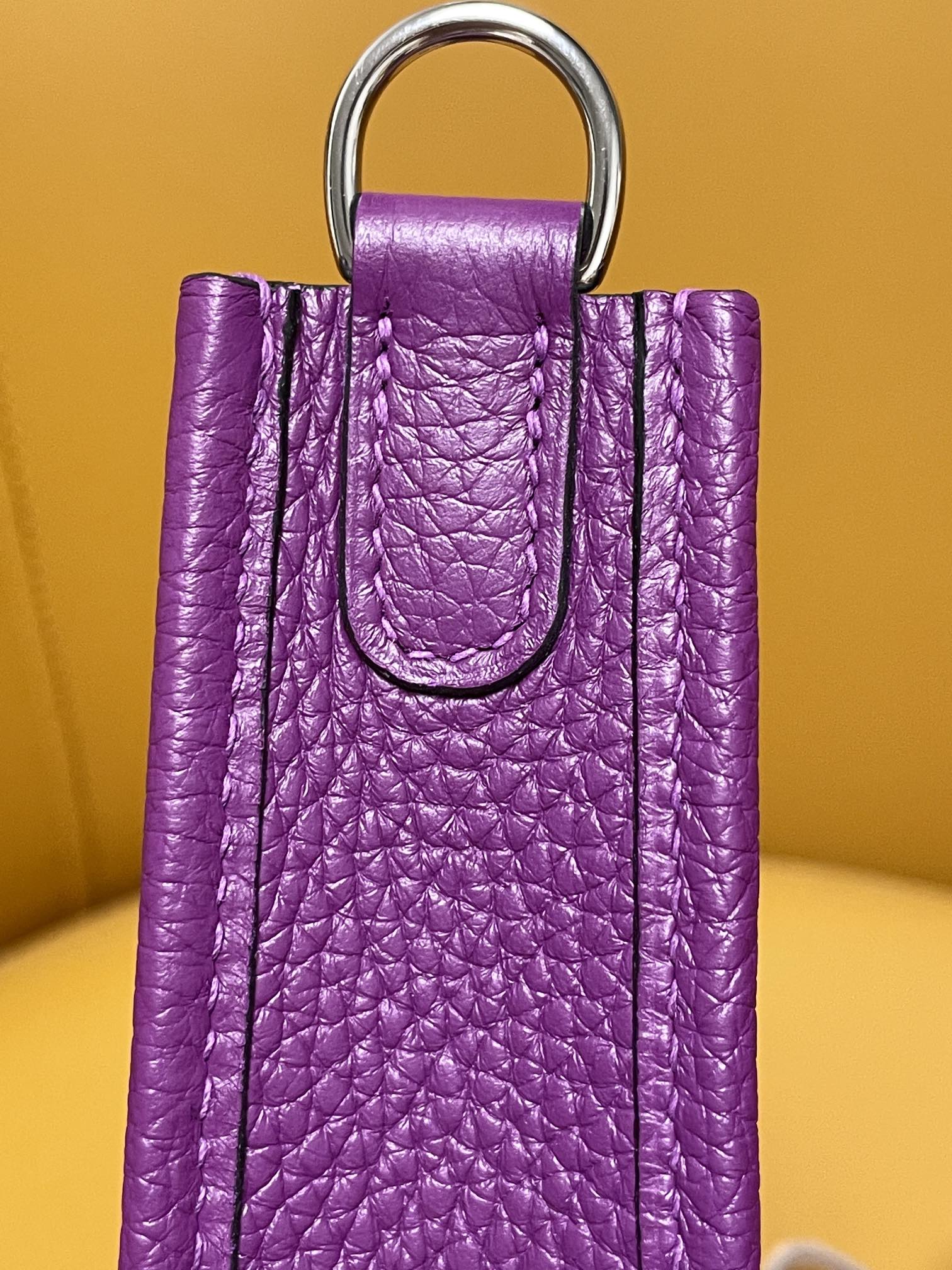Mini evelyn anemone purple tc leather