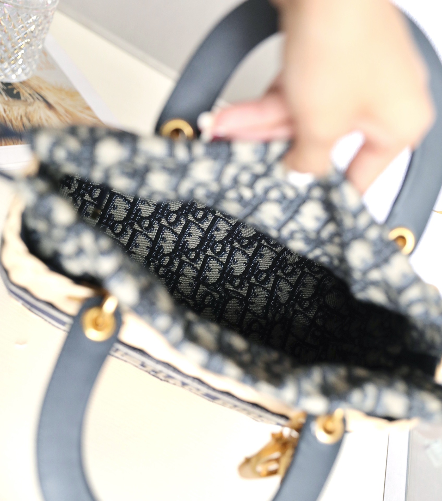 Dior Wicker Basket Bag