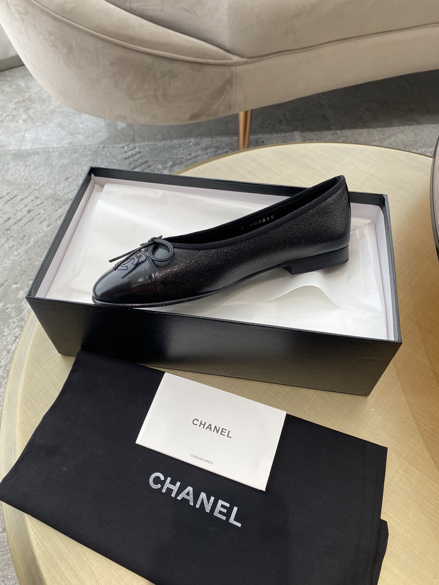 CHANEL ballet shoes Imported custom leather Italy imported leather outsole