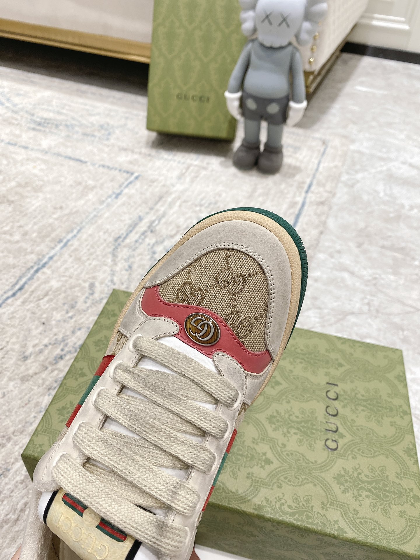 Gucci new upgraded small dirty shoes couple models