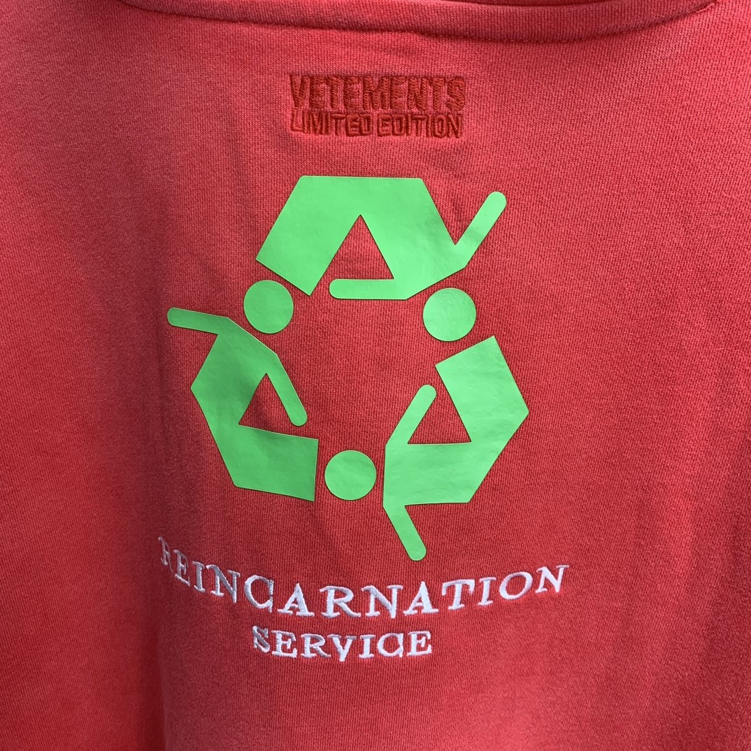 Balenciaga lettered washed sweatshirt