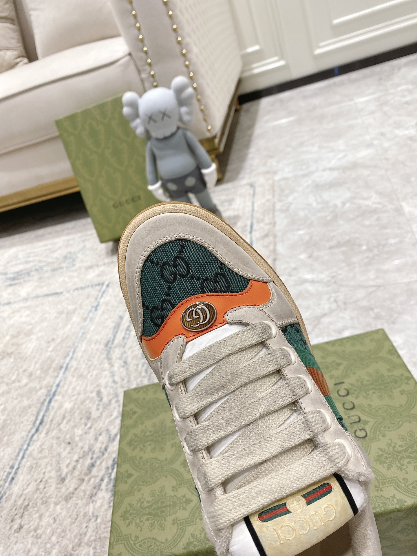 Gucci new upgraded small dirty shoes couple models