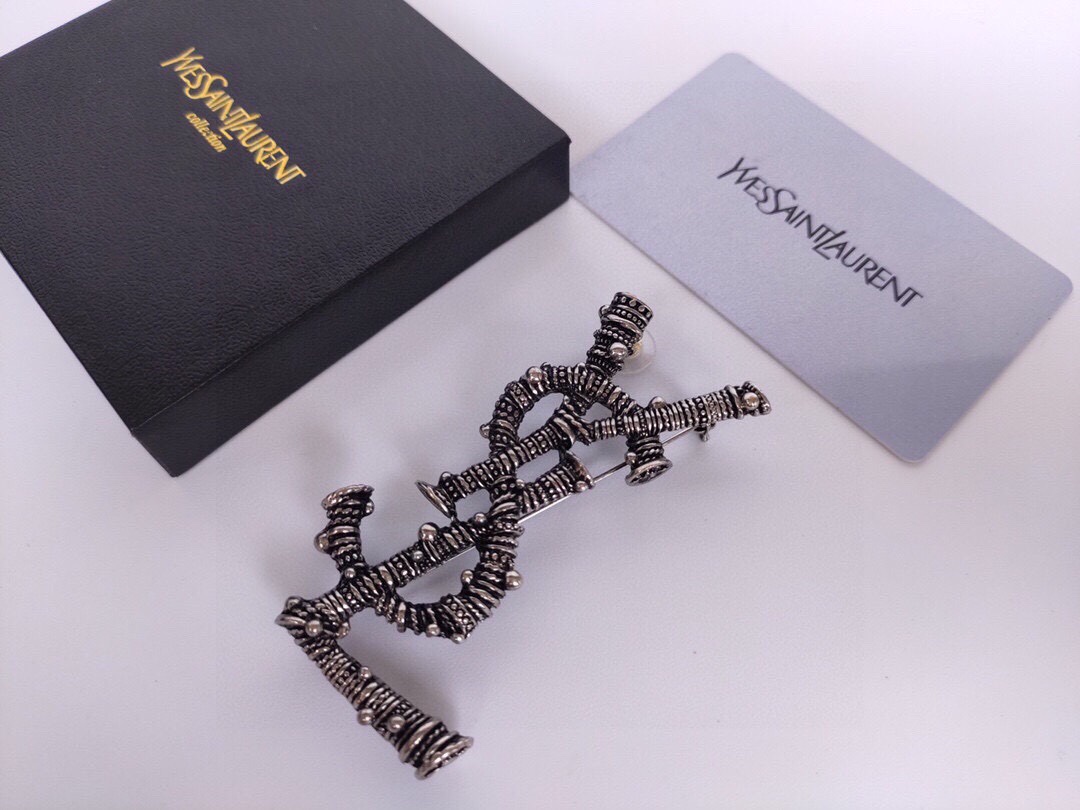 Saint Laurent YSL brooch