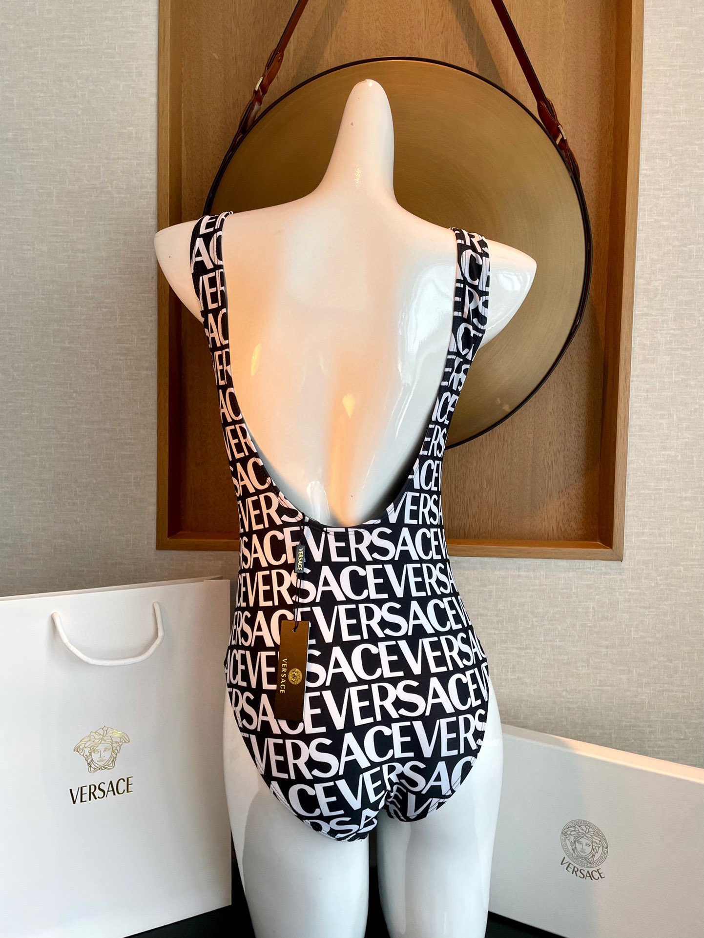 Versace New monogrammed one-piece swimming costume