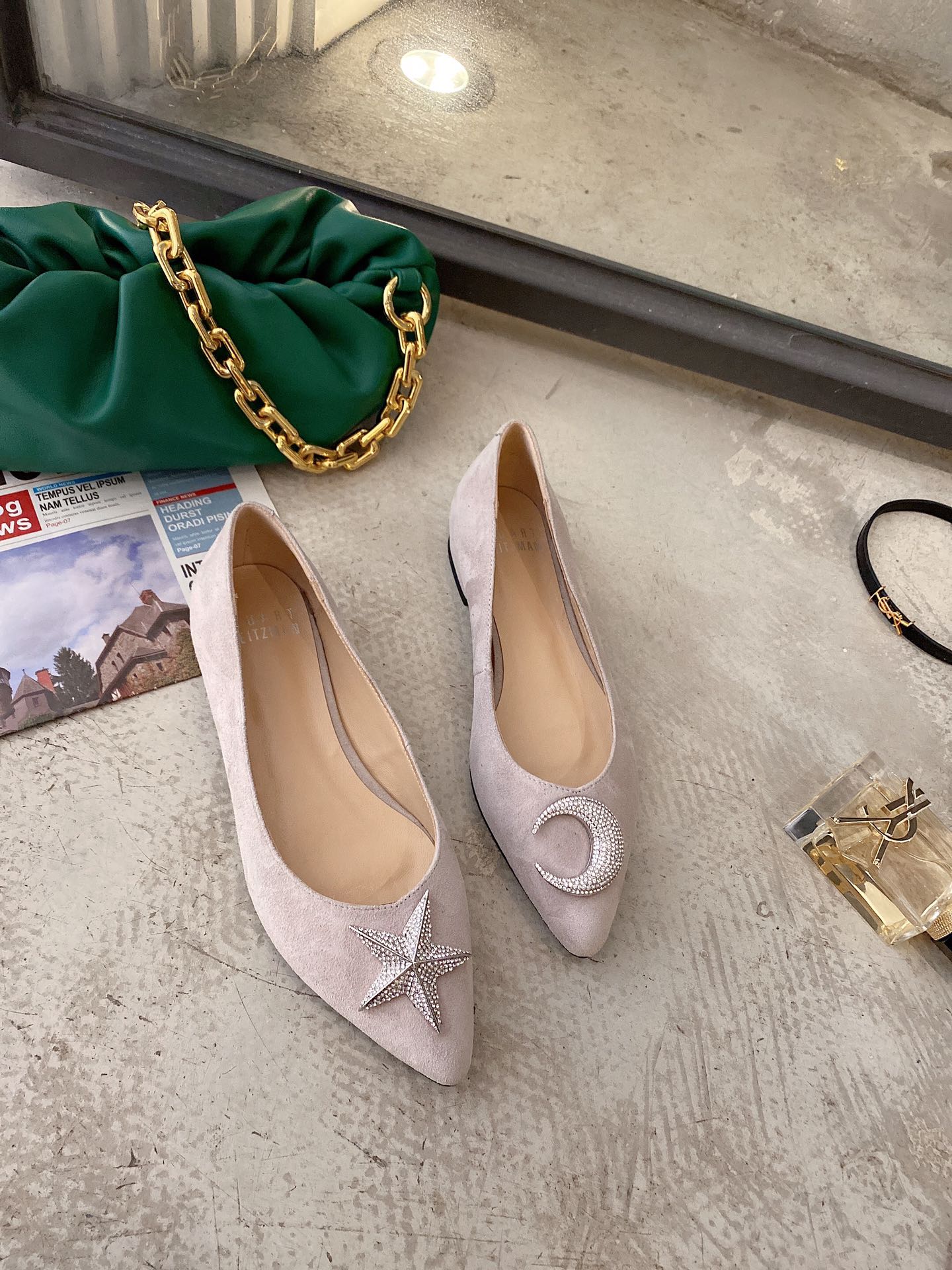 Stuart Weitzman Stuart Weitzman 2021ss early spring new single shoes sheep game leather