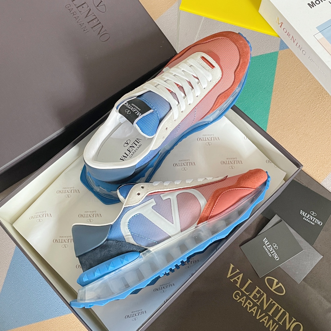 【Valentino】𝟐𝟎𝟐𝟏/𝐒𝐒 𝐧𝐞𝐰  Valentino new NETRUNNER series casual air cushion sports shoes