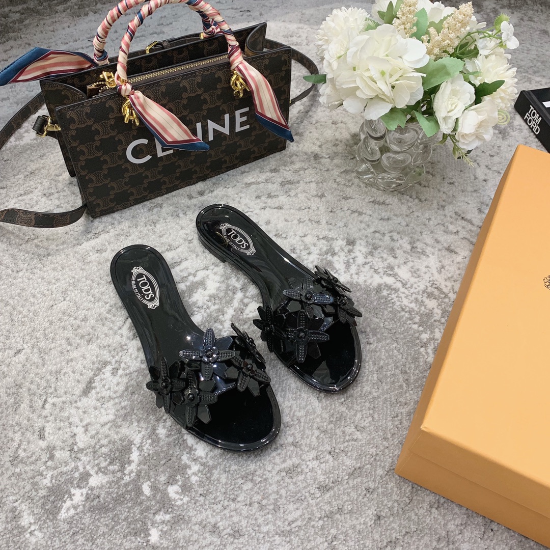 TOD'S 𝙏𝙊𝘿𝙎 2021 summer classic explosive new fabric counter PVC material summer to the beach vacation the best choice