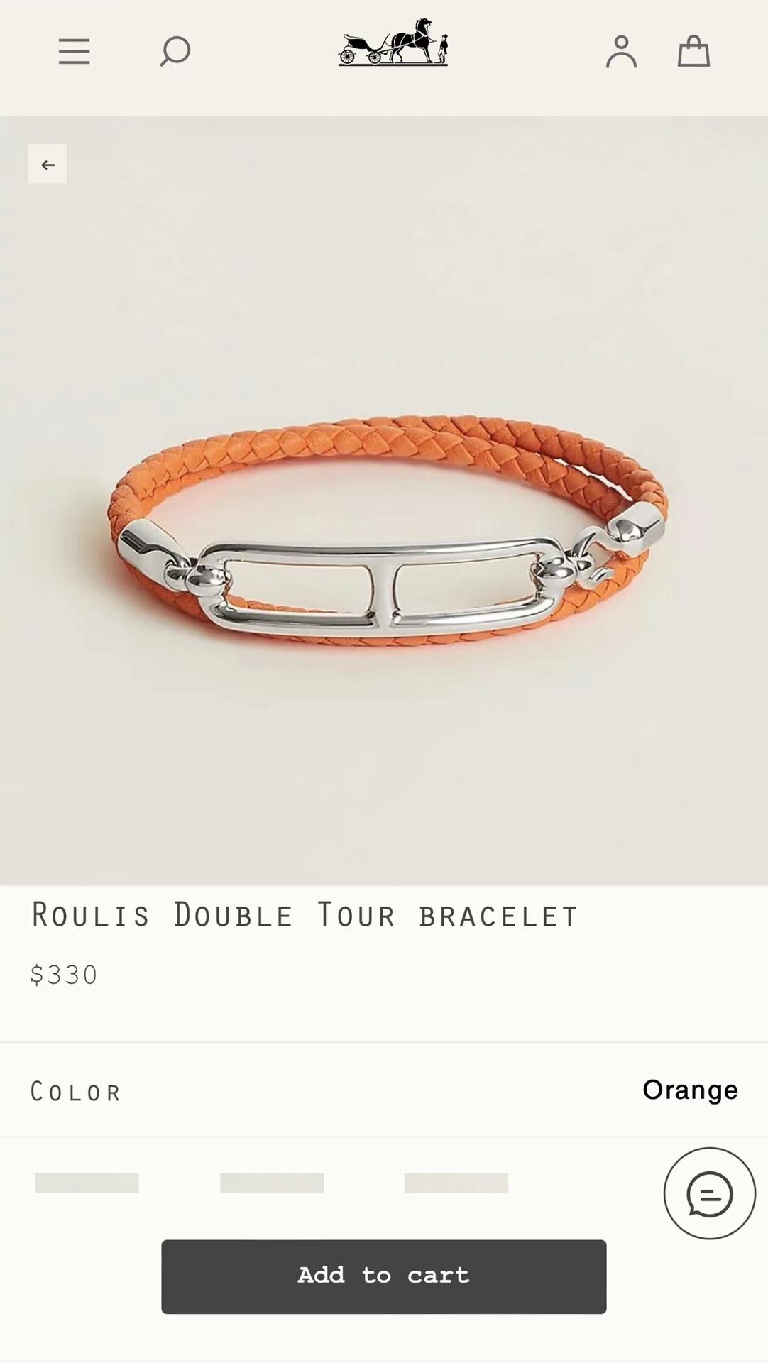 Hermes bracelet