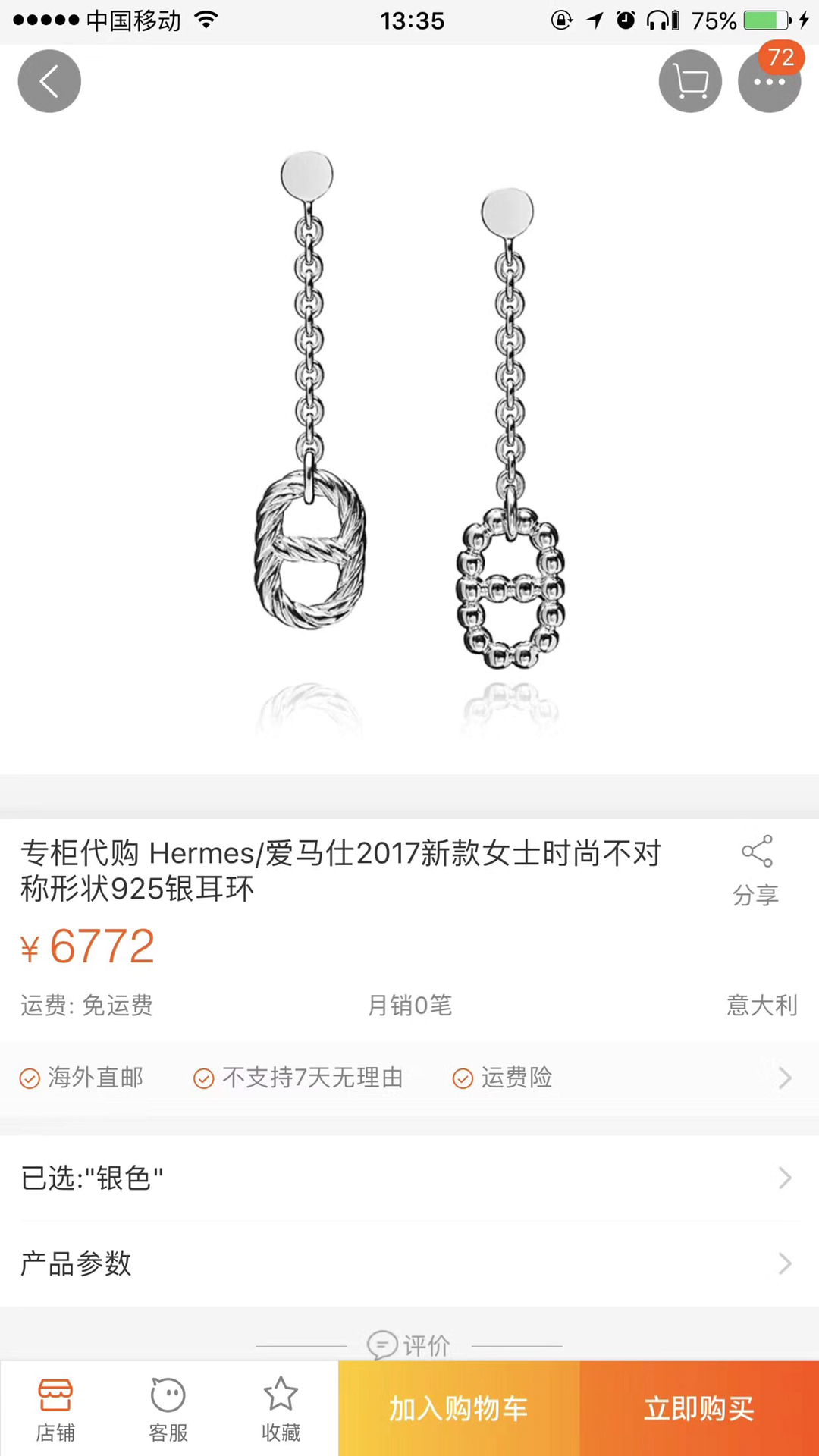 Hermes Earrings