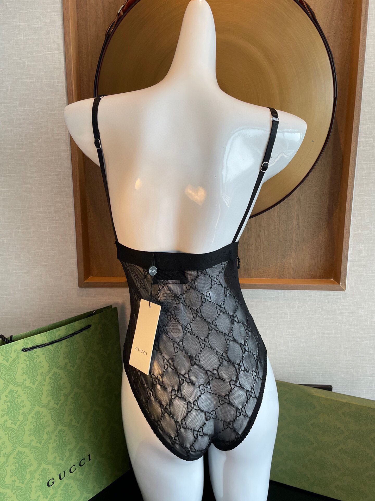 Gucci new mesh swimsuit