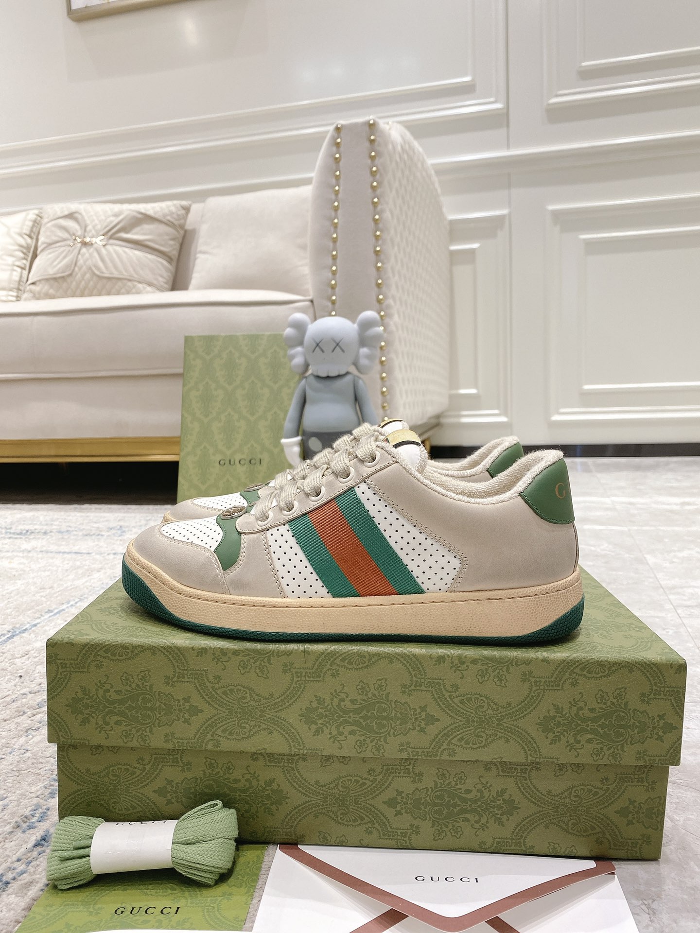 Gucci new upgraded small dirty shoes couple models