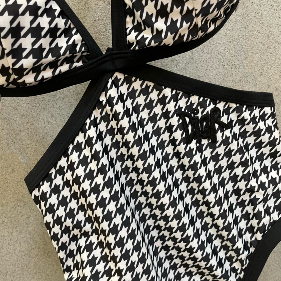 Dior New Sexy One-Piece Swimsuit in Chiaroscuro