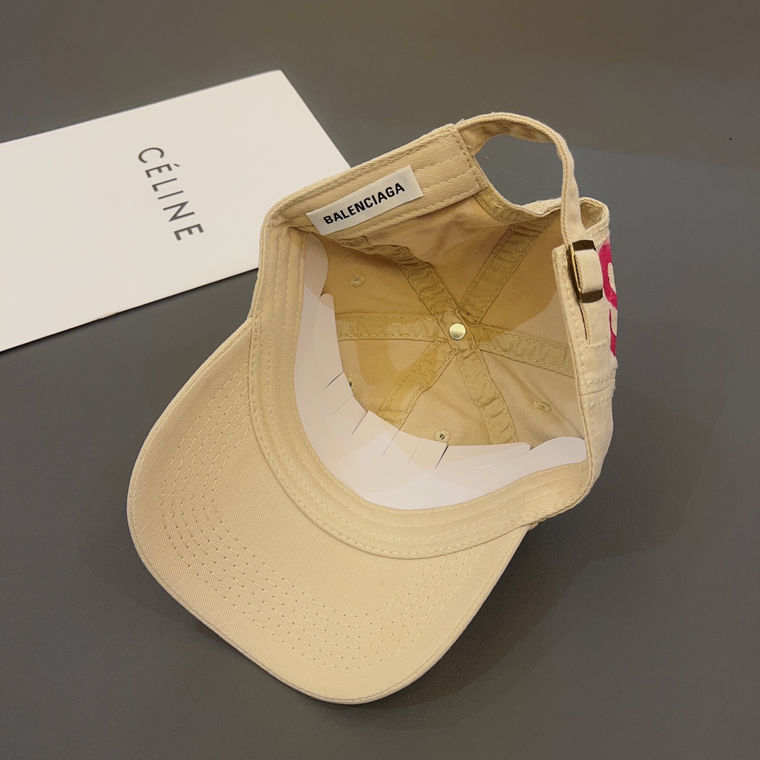 BALENCIAGA-bb printing baseball cap