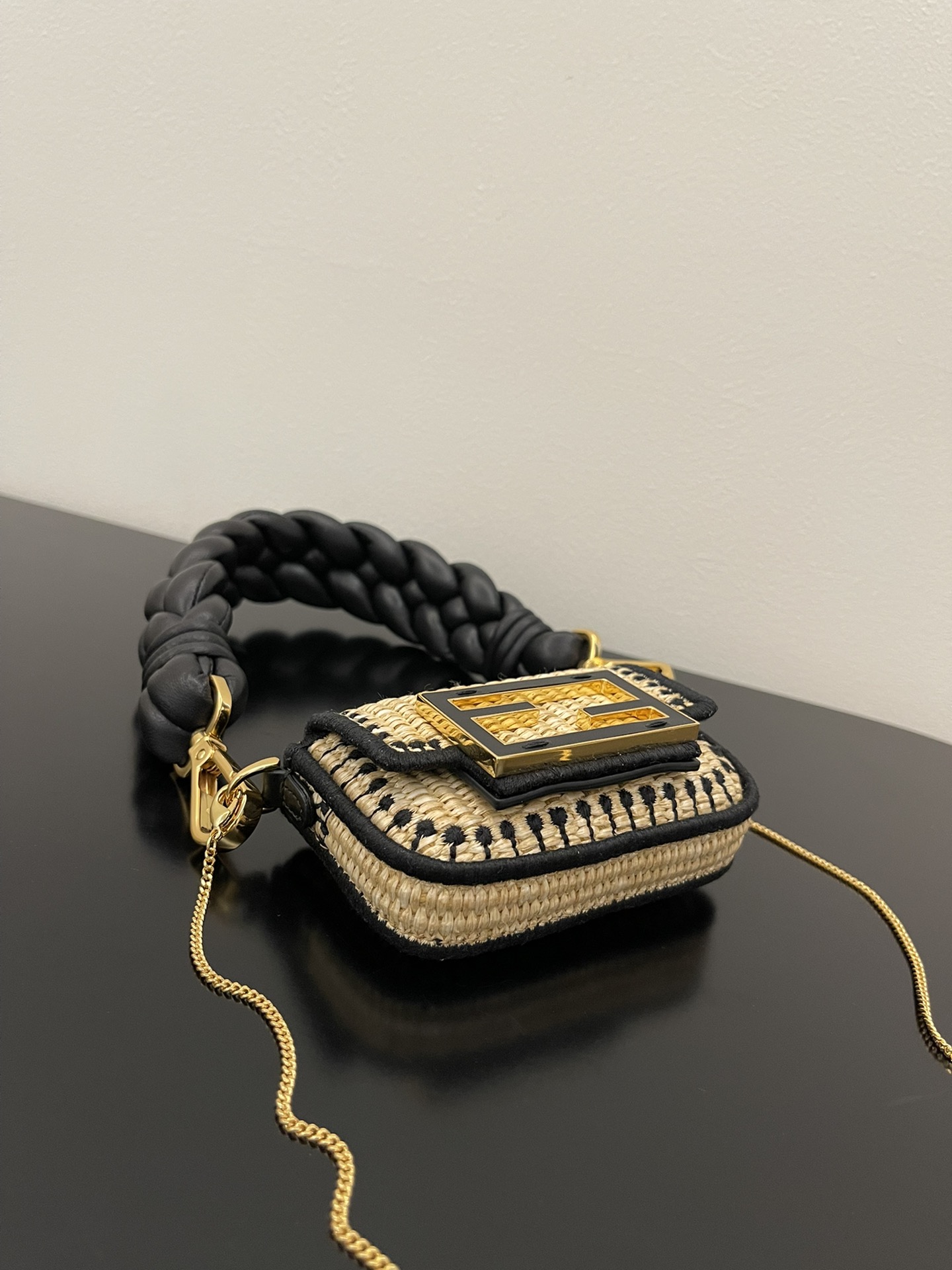 FENDI baguette nano straw