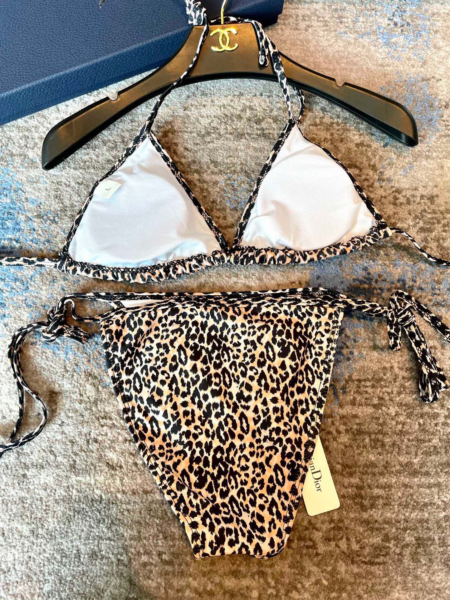 Dior leopard bikini