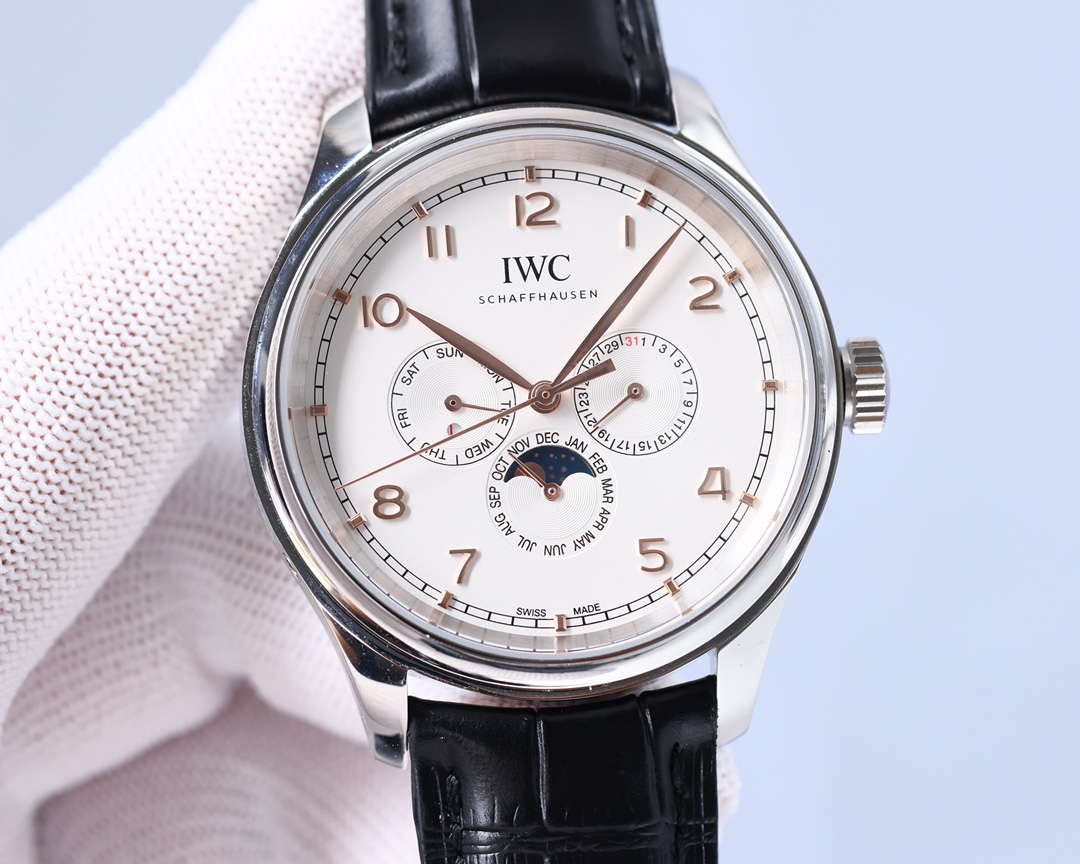 IWC- Portuguese Collection German CNC machine open molded case and strap 82650 movement copy