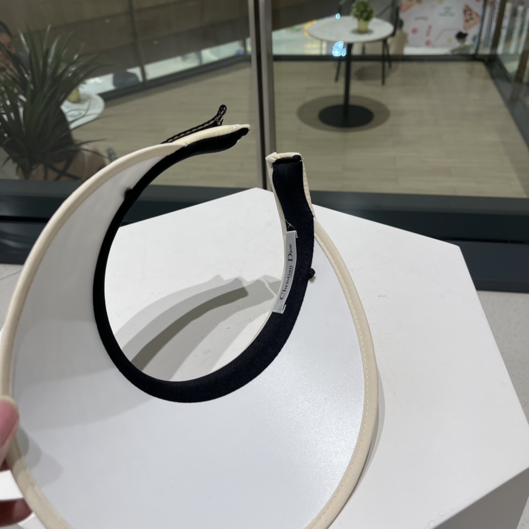 DIOR sun visor empty top hat