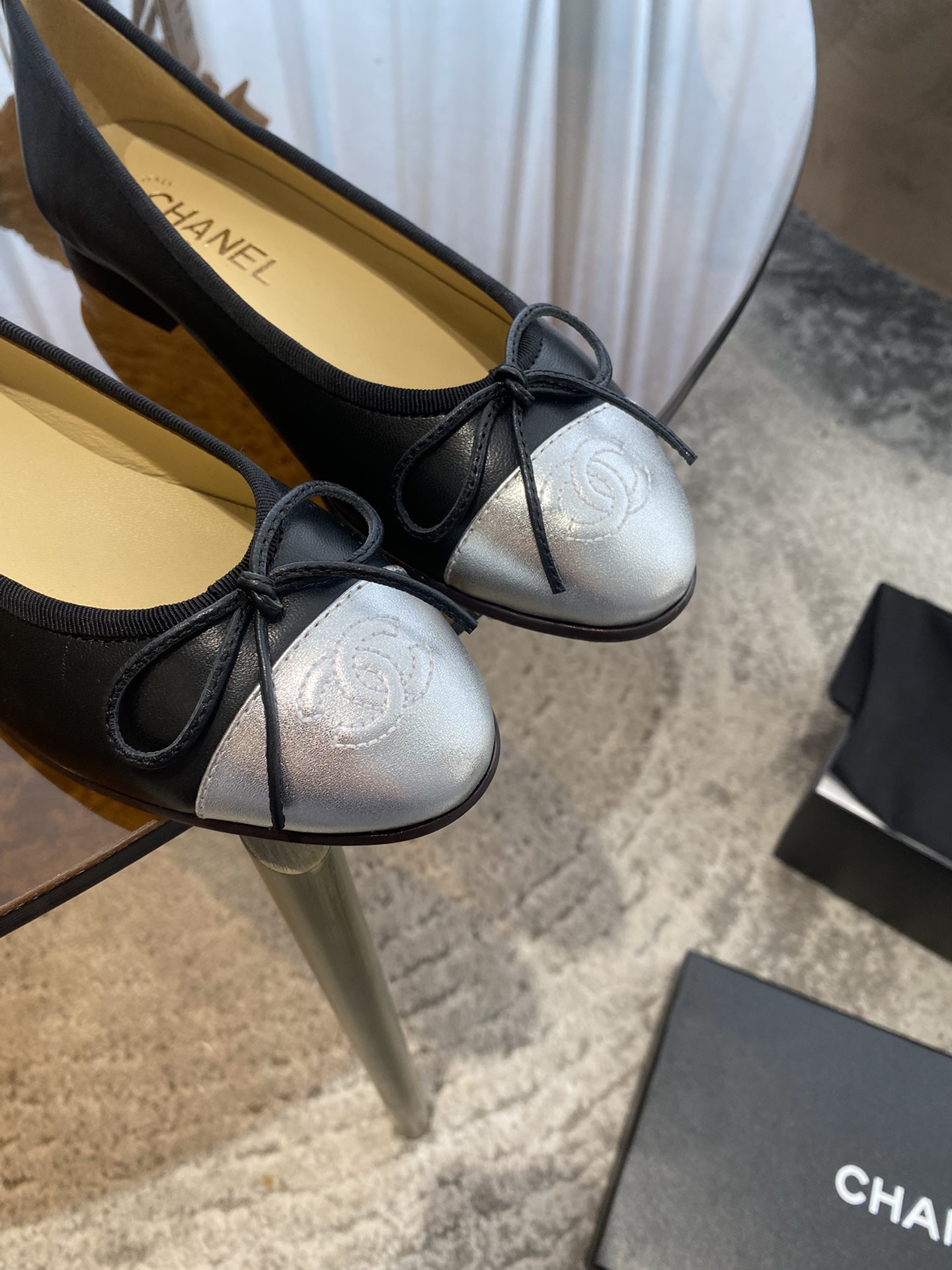 CHANEL ballet shoes Imported custom leather Italy imported leather outsole