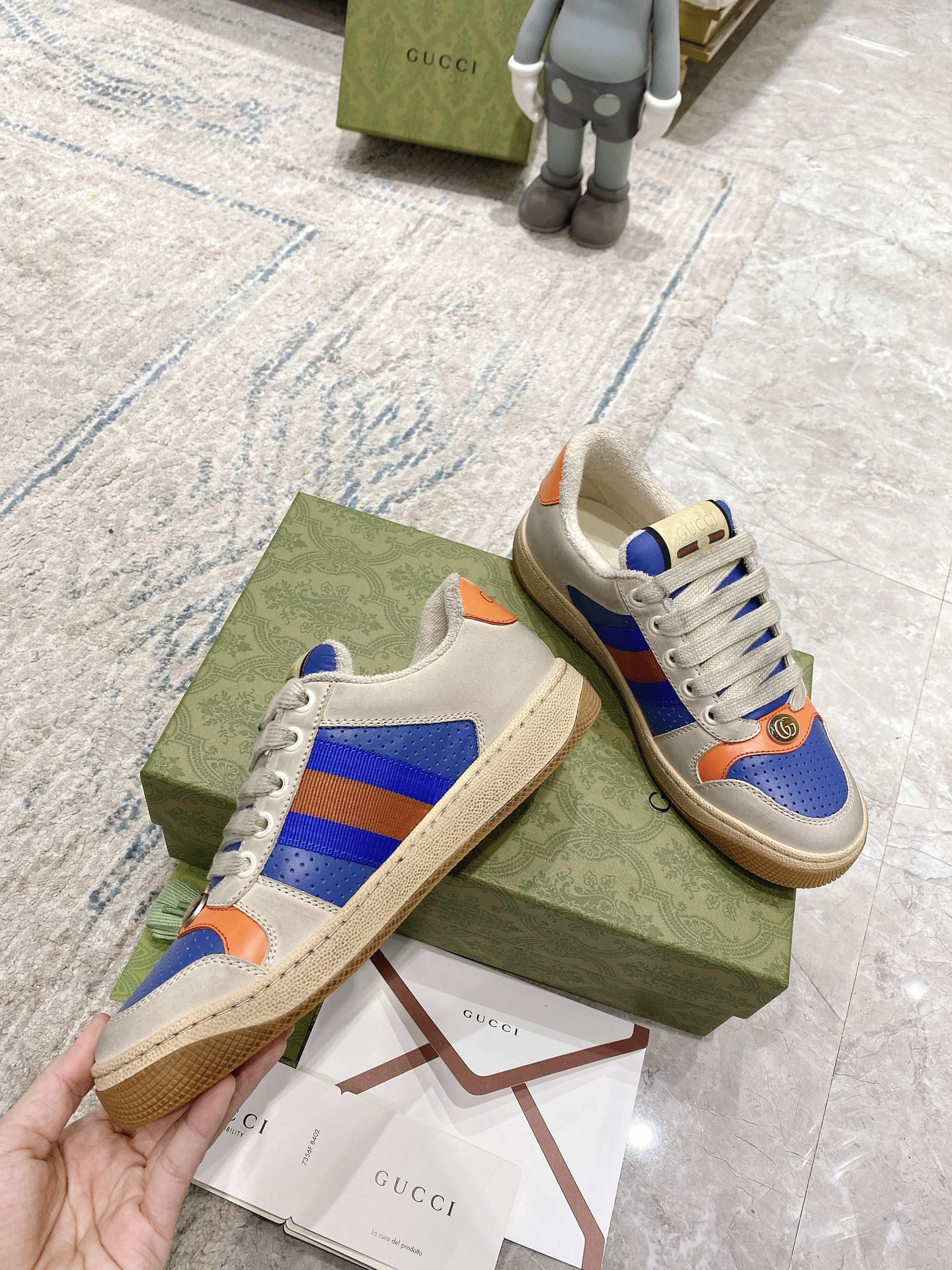 Gucci new upgraded small dirty shoes couple models